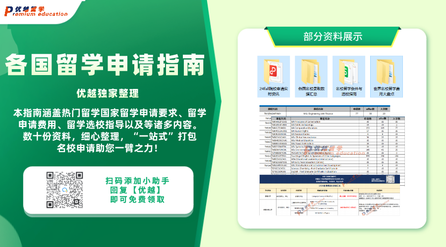 留学资料领取：各国留学申请指南