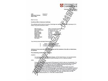 2018offer：恭喜胡同学获得剑桥大学计算机科学专业硕士通知书