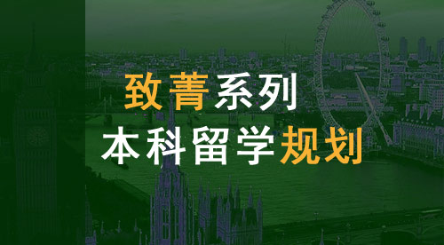 【致菁系列】致力于为菁英学子定制本科升学规划服务！