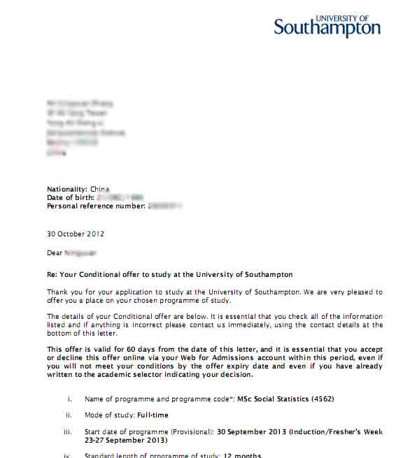 南安Southampton-Conditional-Offer-Social-Statistics