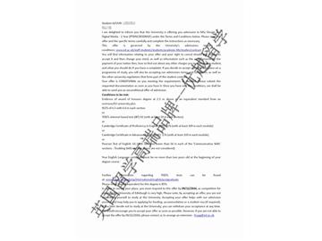 恭喜黄同学获得爱丁堡大学设计与数字媒体专业硕士通知书