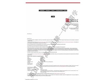恭喜陈同学获得布里斯托大学管理学专业硕士通知书