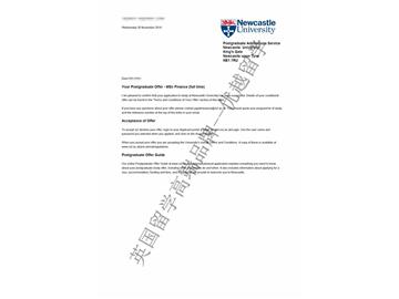 恭喜贾同学获得纽卡斯尔大学金融学专业硕士通知书