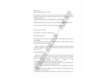 恭喜吴同学获得华威大学通信与信息工程专业硕士通知书