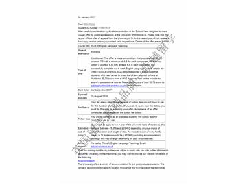 恭喜倪同学获得圣安德鲁斯大学英语语言教育专业硕士通知书