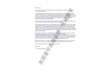 2018offer：恭喜金同学获得伯明翰大学MBA课程offer