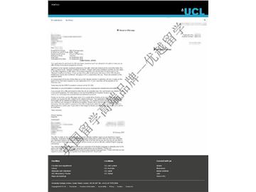 2018offer：恭喜陶同学获得伦敦大学学院药学专业硕士通知书