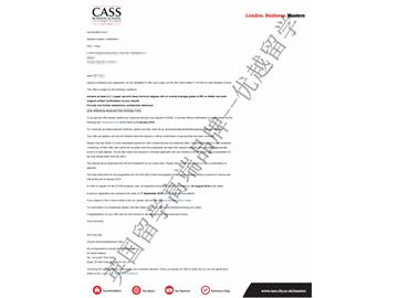 2018offer：恭喜李同学获得卡斯商学院房地产专业硕士通知书