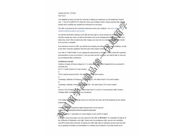 2018offer：恭喜刘同学获得爱丁堡大学法学专业硕士通知书