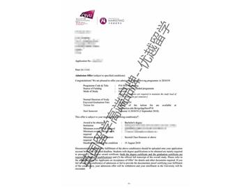 2018offer：恭喜刘同学获得香港城市大学市场营销专业硕士通知书