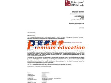 2020offer：恭喜周同学获得布里斯托大学(世界排名：49)国际商务管理专业硕士通知书