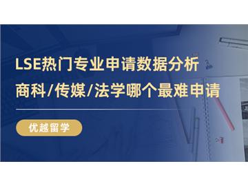 【英国大学介绍】LSE热门专业申请数据分析，商科、传媒、法学哪个最难申请？