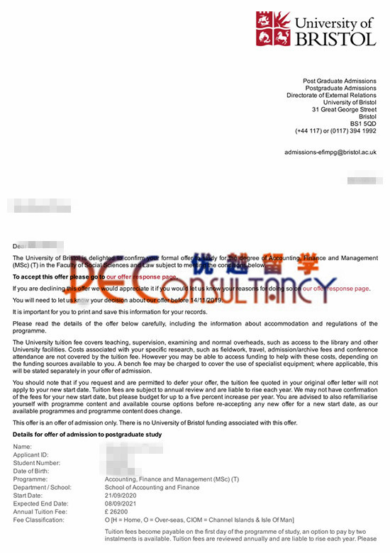 优越留学，布里斯托大学，会计金融管理